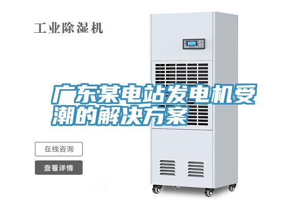 廣東某電站發(fā)電機受潮的解決方案