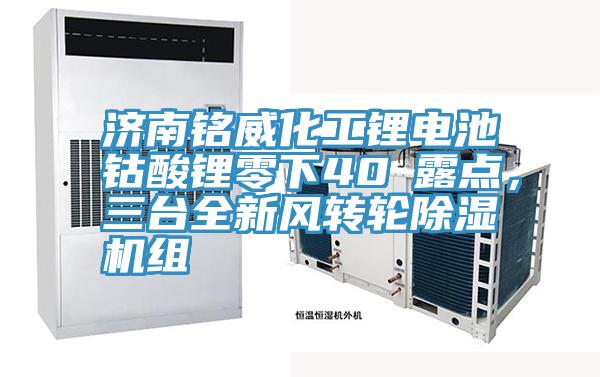 濟南銘威化工鋰電池鈷酸鋰零下40℃露點，三臺全新風轉輪除濕機組